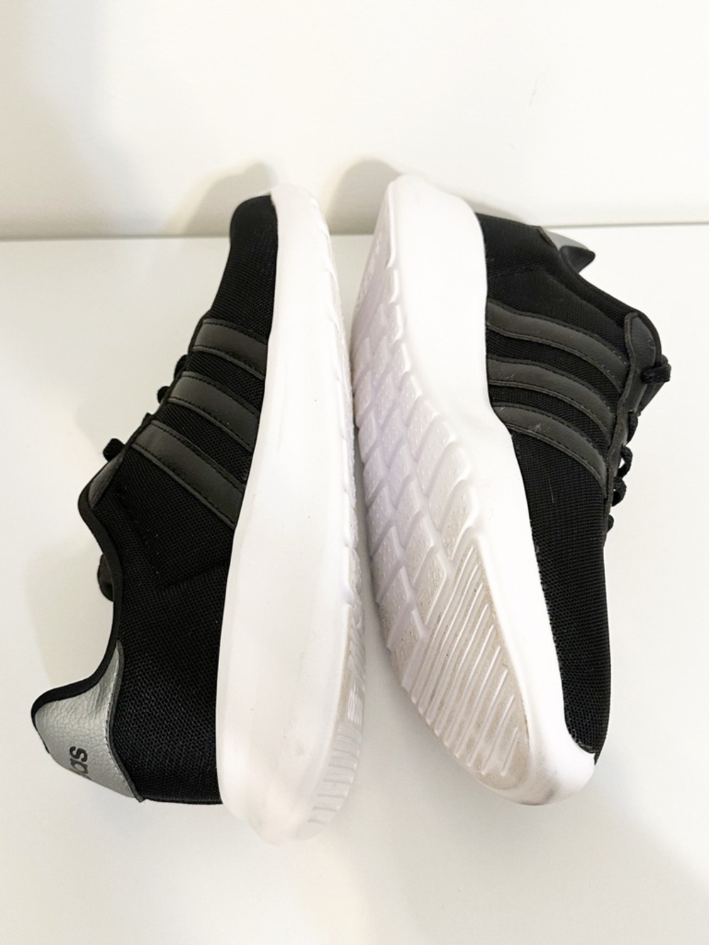 Adidas Lite Racer 3.0 Men's Running Shoes - Black/White - Size 7.5 - Picture 5 of 10